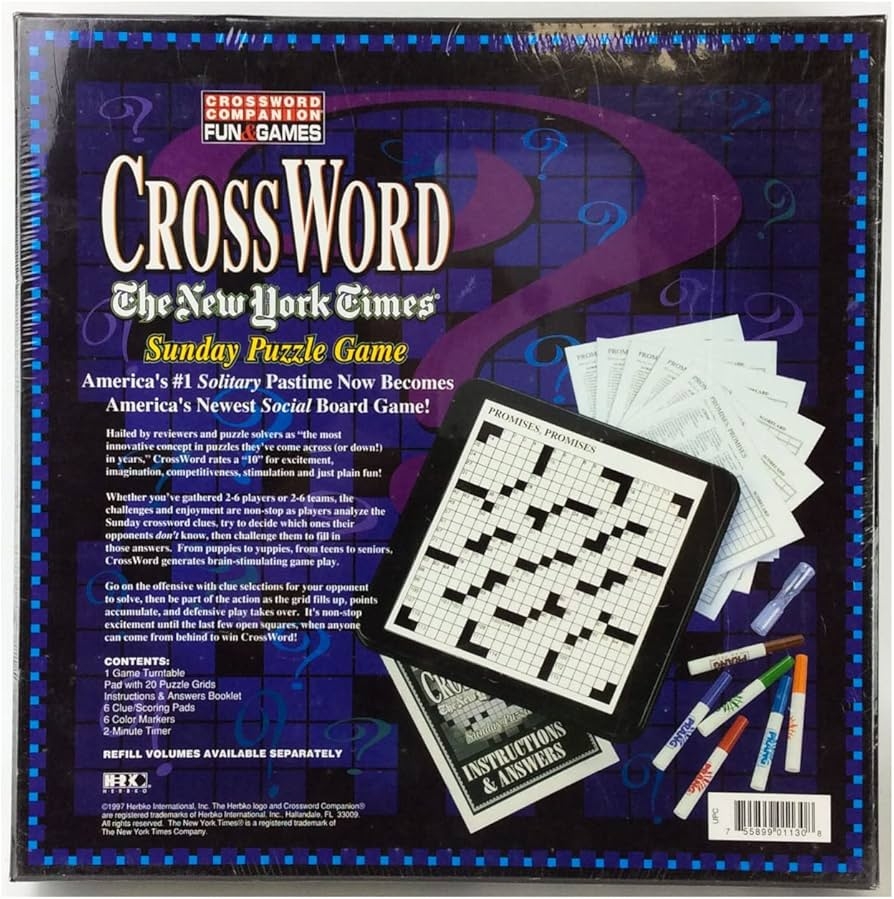 Amazon The New York Times Sunday Puzzle Game By Herbko International Toys Games