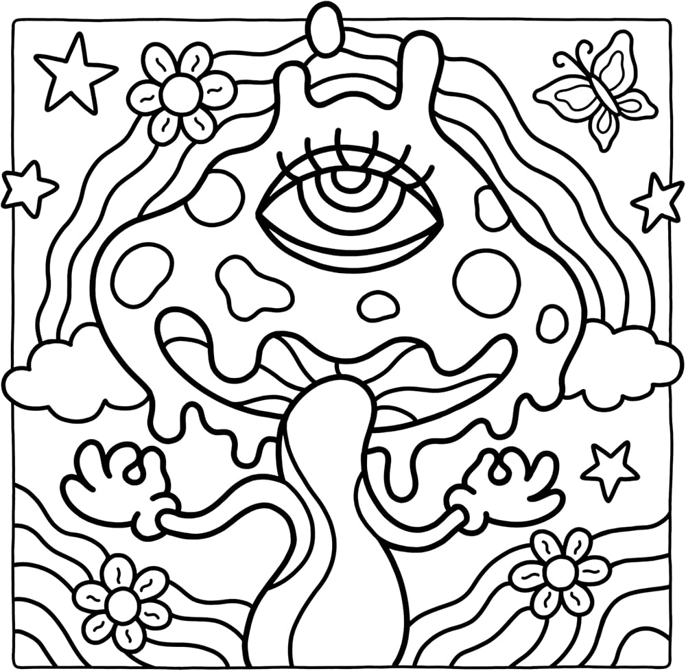 Amazon Trippy Groovy Psychedelic Coloring Book For Adults Featuring Mushrooms Aliens Magic Worlds And Illusions For Relaxation 9798336060881 Kotz Hikaru Books Amazon Trippy Groovy Psychedelic Coloring Book For Adults Featuring Mushrooms Aliens Magic Worlds And Illusions For Relaxation 9798336060881 Kotz Hikaru Books