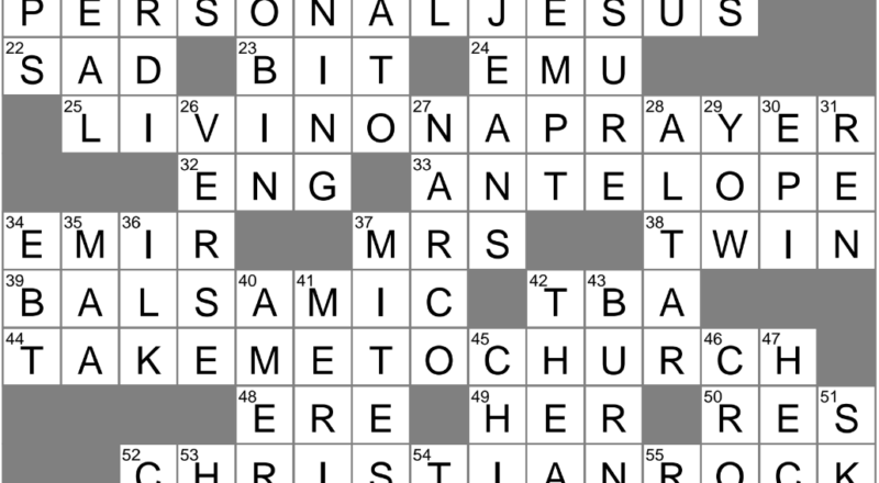 Ambiguous Recipe Amount Crossword Clue Archives LAXCrossword