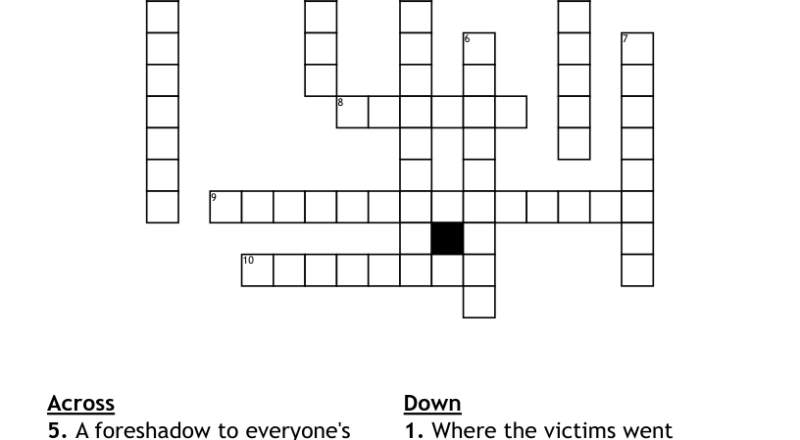 And Then There Were None Puzzle Crossword WordMint