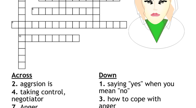Anger Management Crossword WordMint