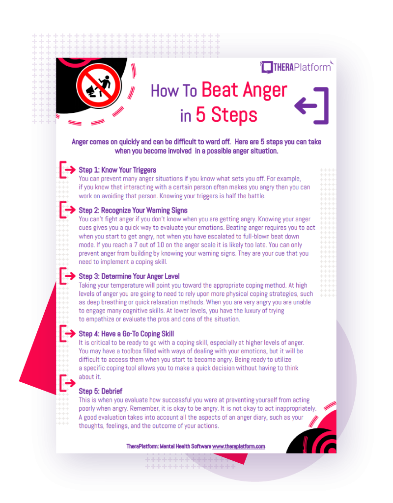 anger mgmt worksheets
