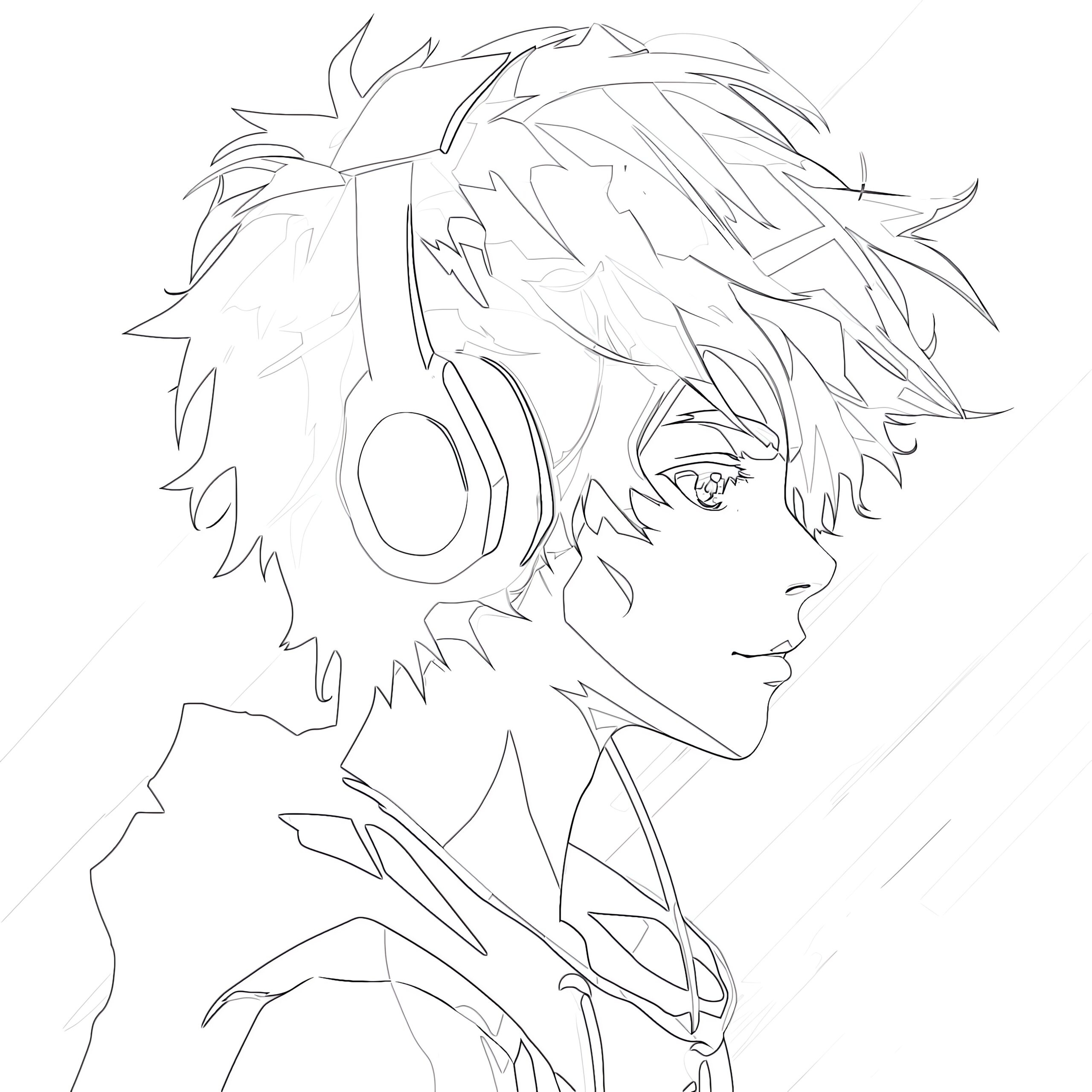 coloring pages anime