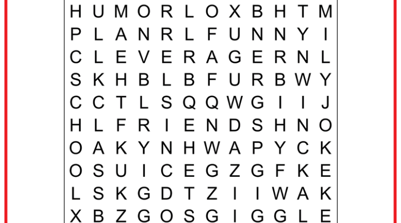 April Fool s Day Word Search Very Easy Puzzle Cheer