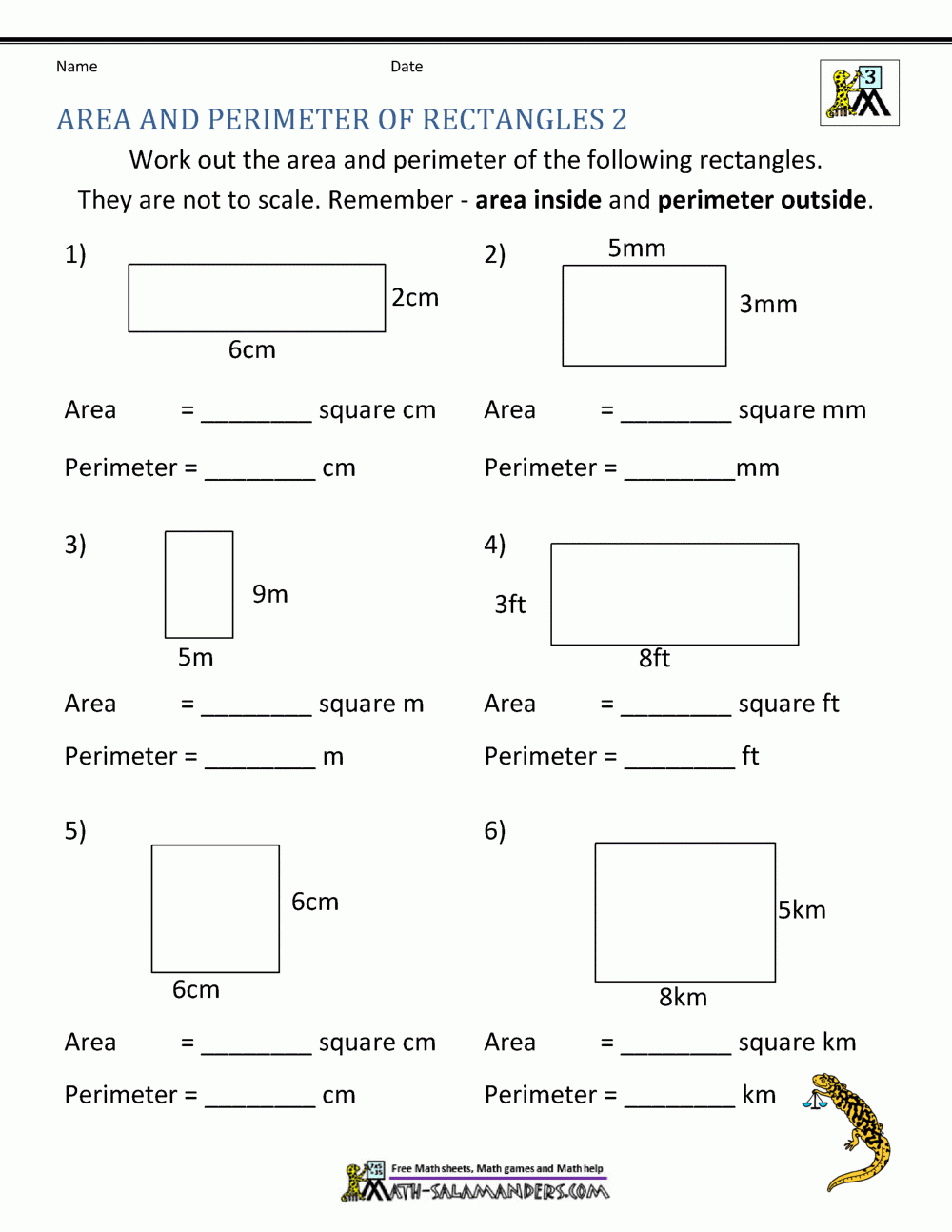 area and perimeter worksheet area and perimeter worksheet