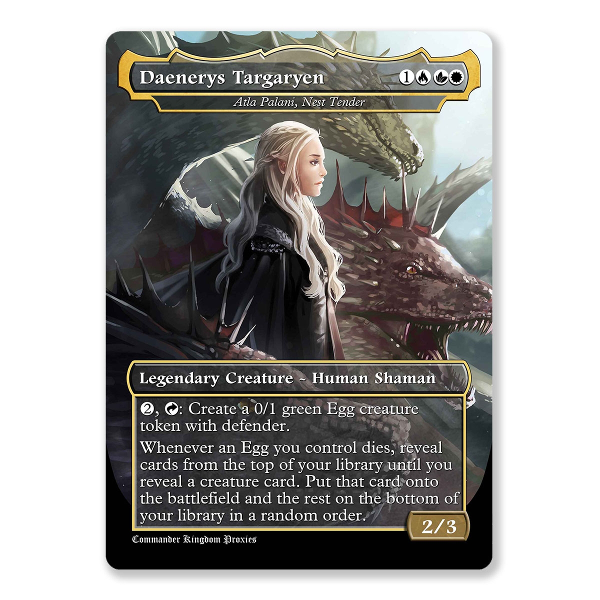 Atla Palani Game Of Thrones Full Art Custom MTG Proxy Card Print MTG