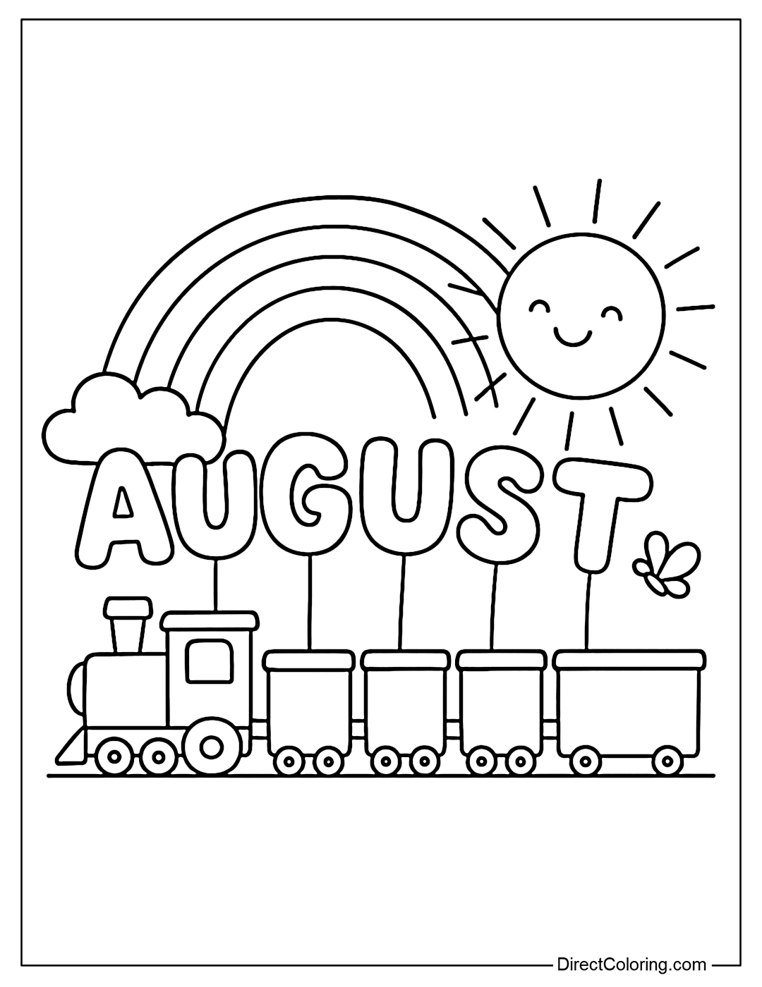 august coloring pages