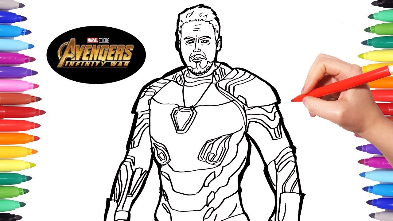 iron man coloring page