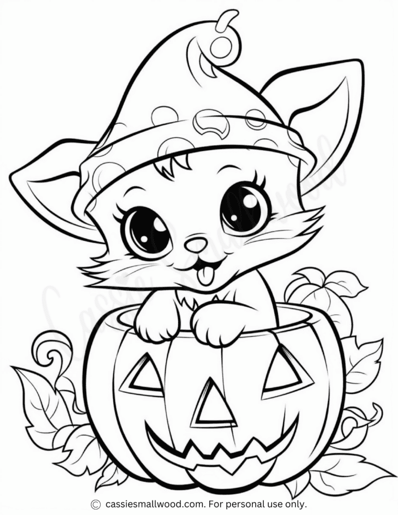 AWESOME Halloween Coloring Pages Cassie Smallwood