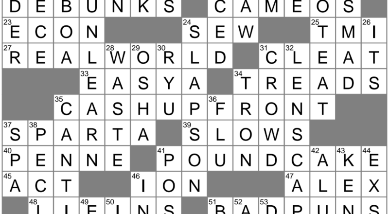 B But Not A Crossword Clue Archives LAXCrossword