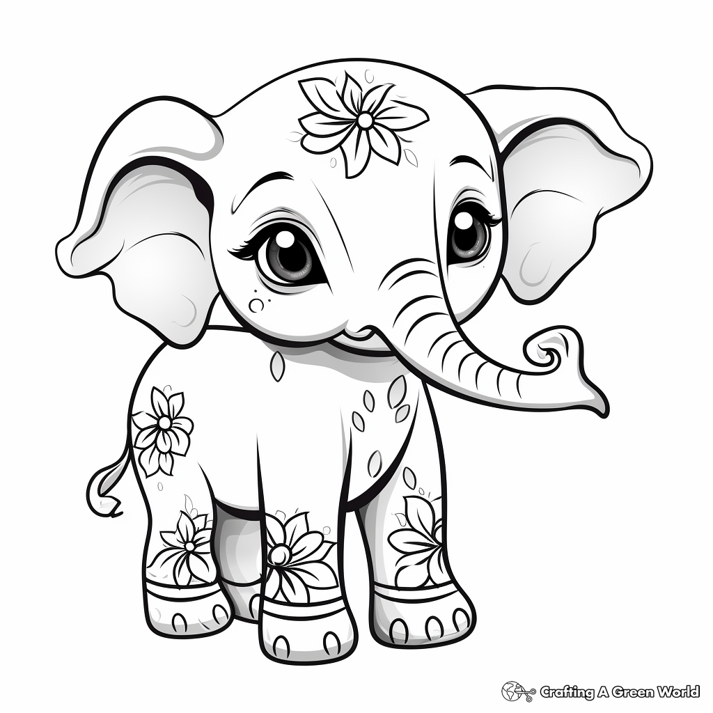 elephant coloring page
