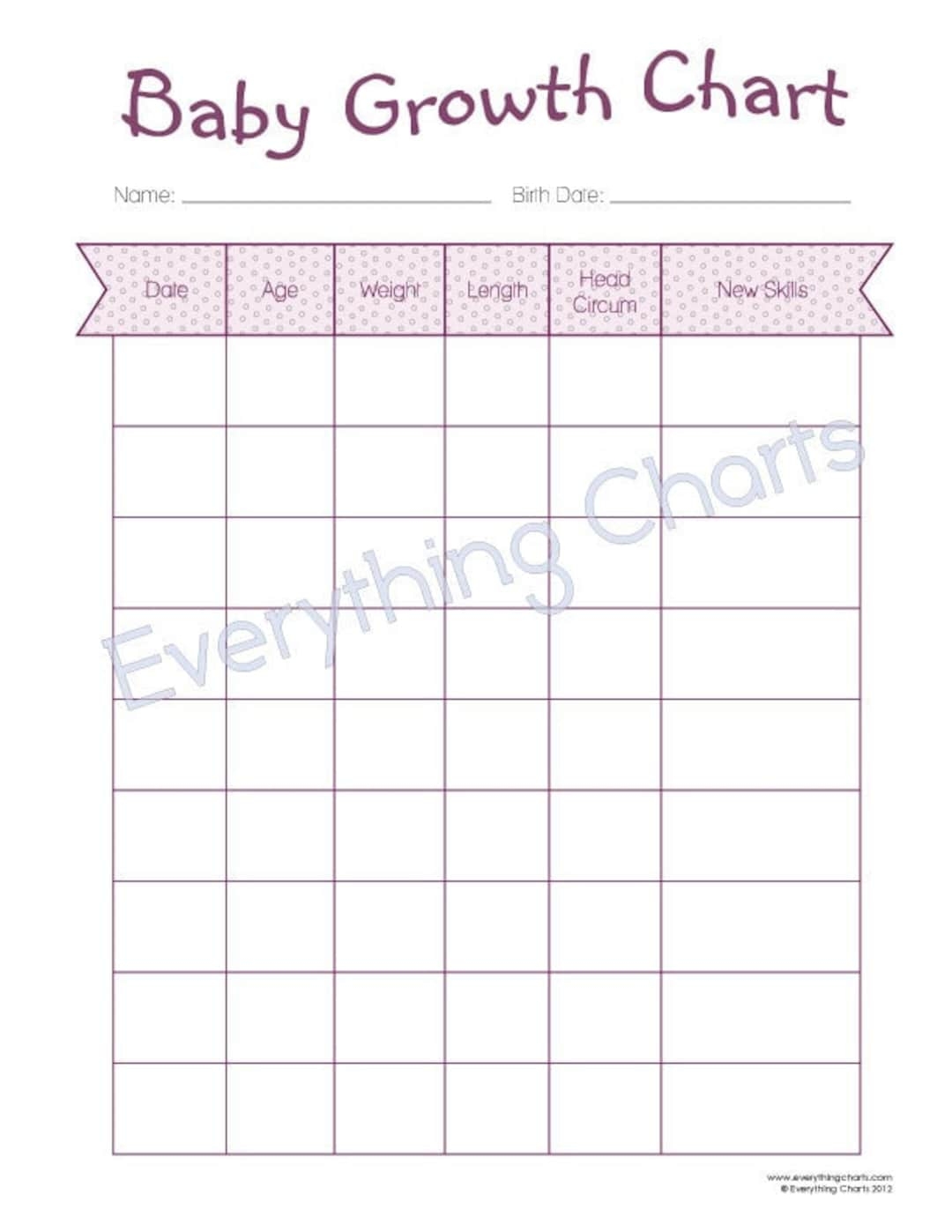 printable growth chart stencil
