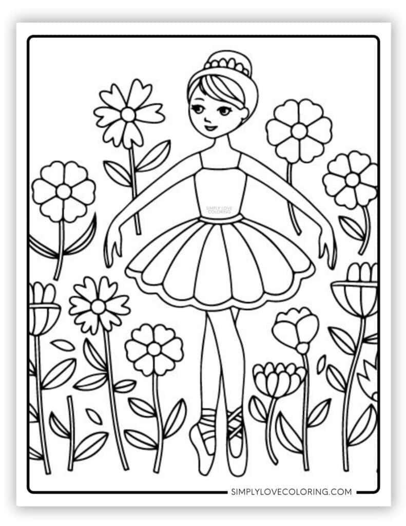 Ballerina Coloring Pages Free PDF Printables Simply Love Coloring Ballerina Coloring Pages Free PDF Printables Simply Love Coloring