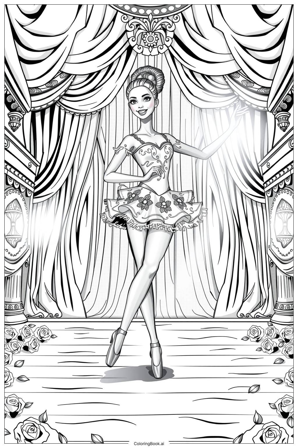 ballerina coloring pages ballerina coloring pages