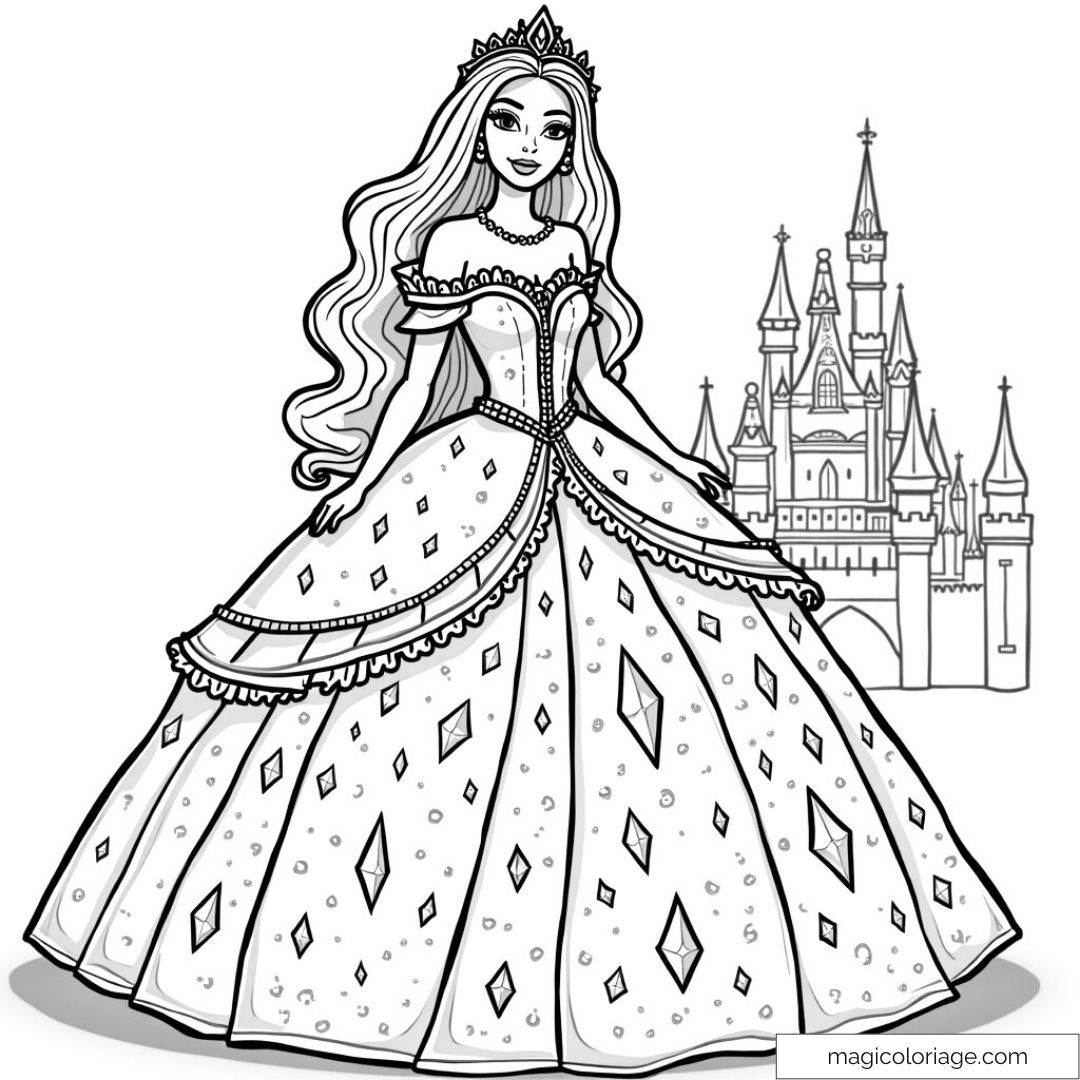 Barbie Princess Castle Coloring Page Fairytale Elegance To Color Barbie Princess Castle Coloring Page Fairytale Elegance To Color