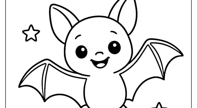 Bat Coloring Pages Free PDF To Download And Print