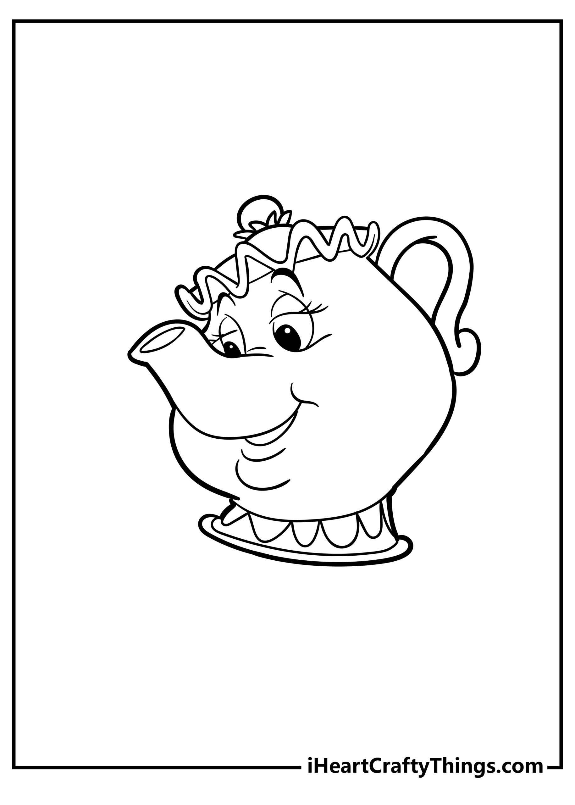 printable beast coloring page