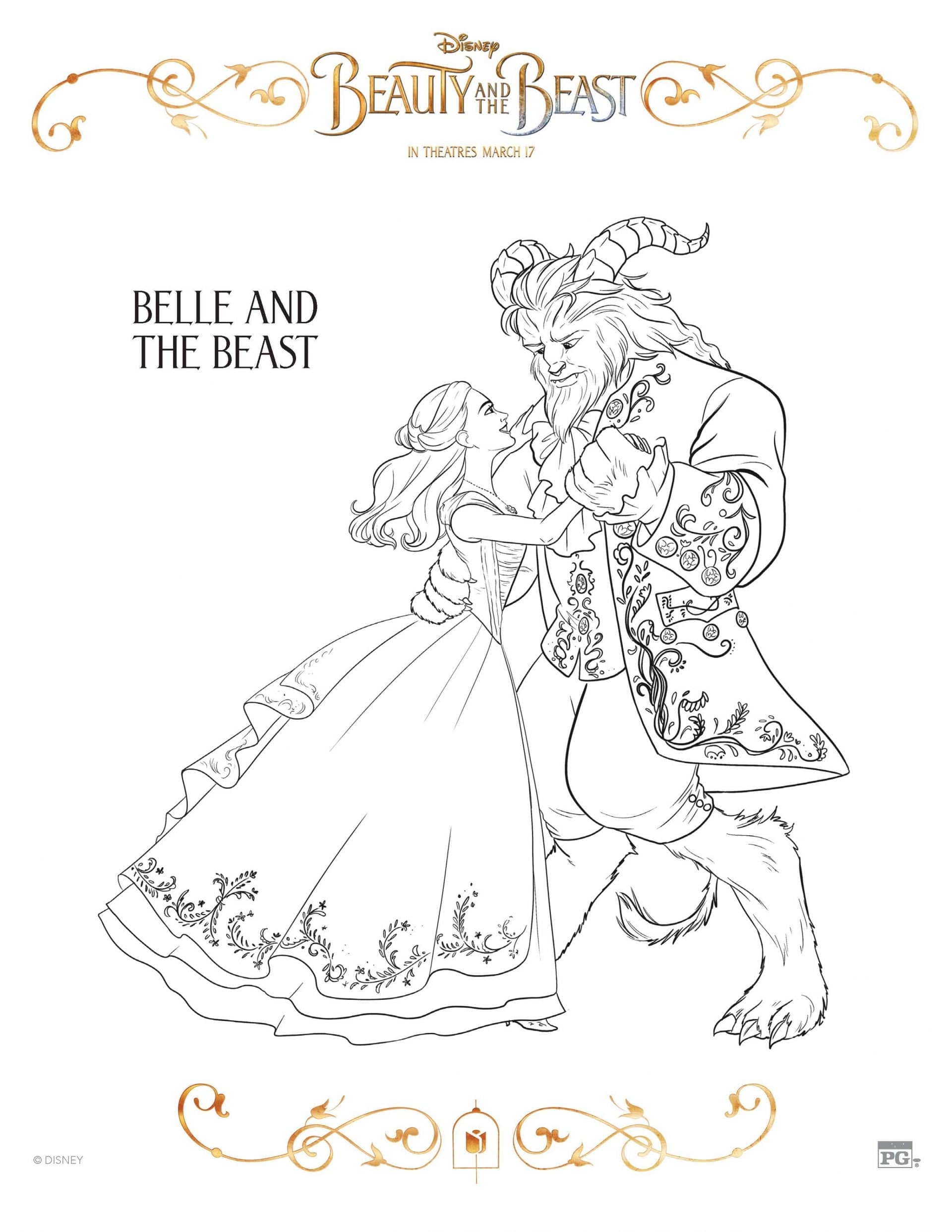 Beauty And The Beast Coloring Pages And Activity Sheets Crazy Adventures In Parenting Beauty And The Beast Coloring Pages And Activity Sheets Crazy Adventures In Parenting