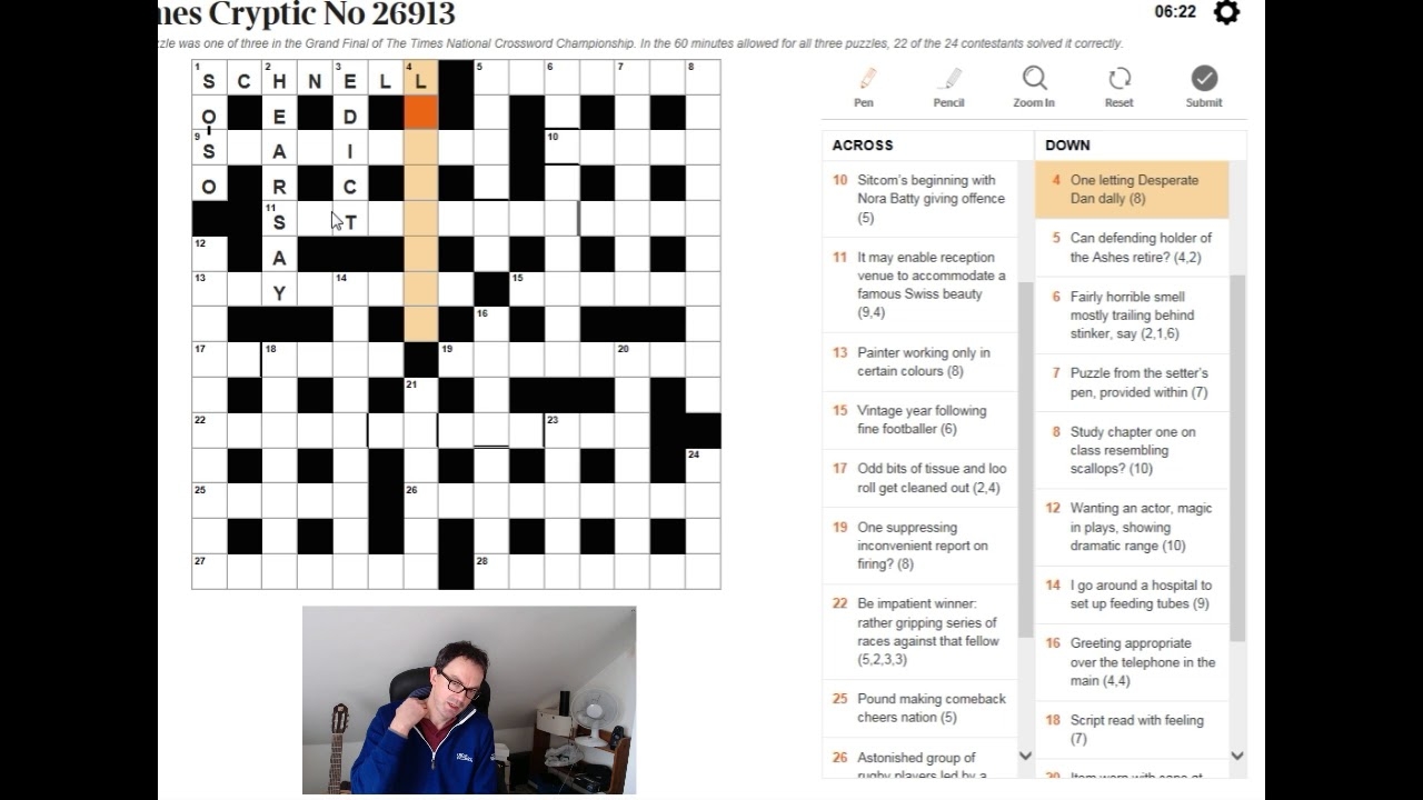 only crossword clue