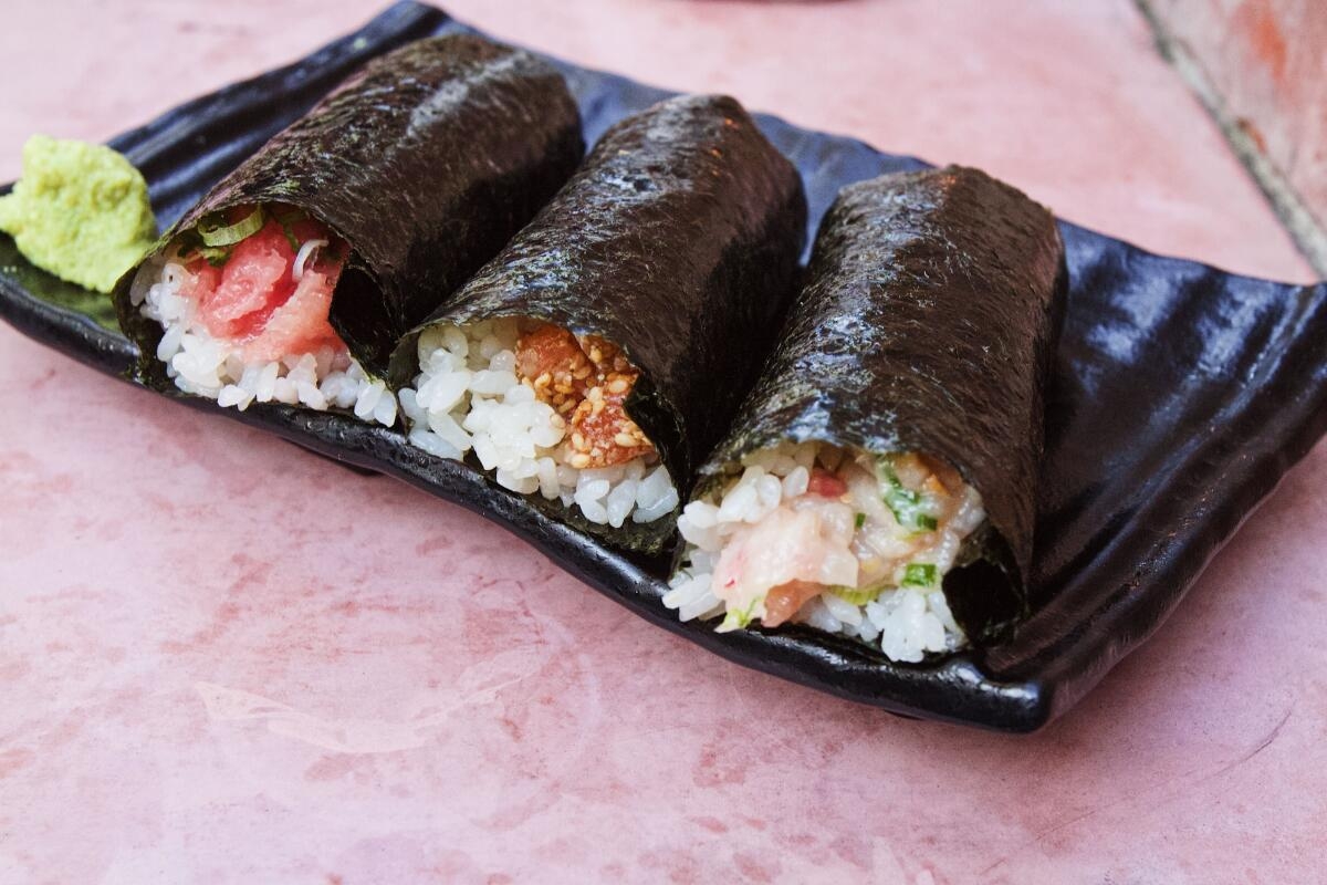 Best Hand Roll Bars To Try In Los Angeles Los Angeles Times Best Hand Roll Bars To Try In Los Angeles Los Angeles Times