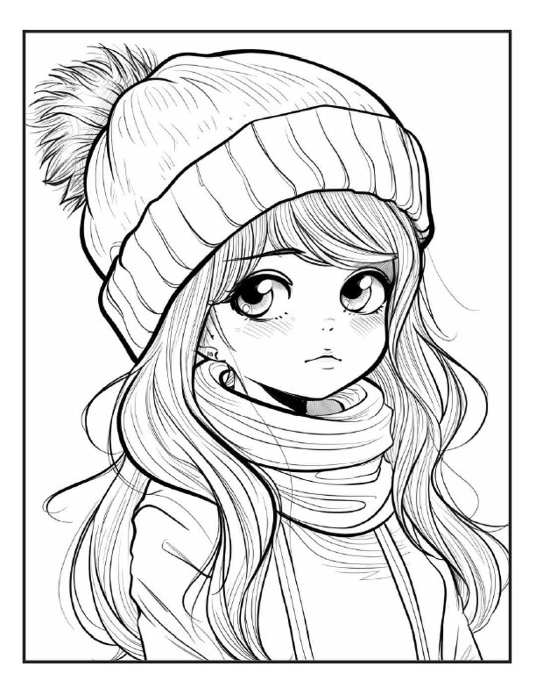 Best Seller 200 Kawaii Girls Coloring Pages For Adults Printable Digital PDF Instant Download Popular Item Etsy