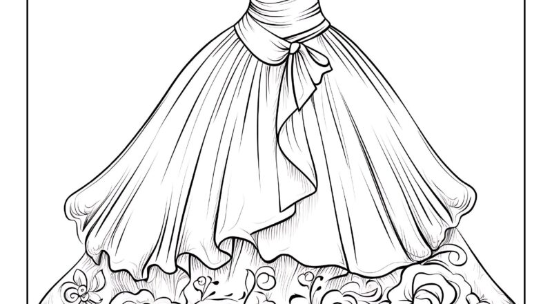 Best Selling 100 Dresses Fashion Coloring Pages For Kids And Adults Printable Digital Instant Download PDF Best Selling Item Popular Item Etsy