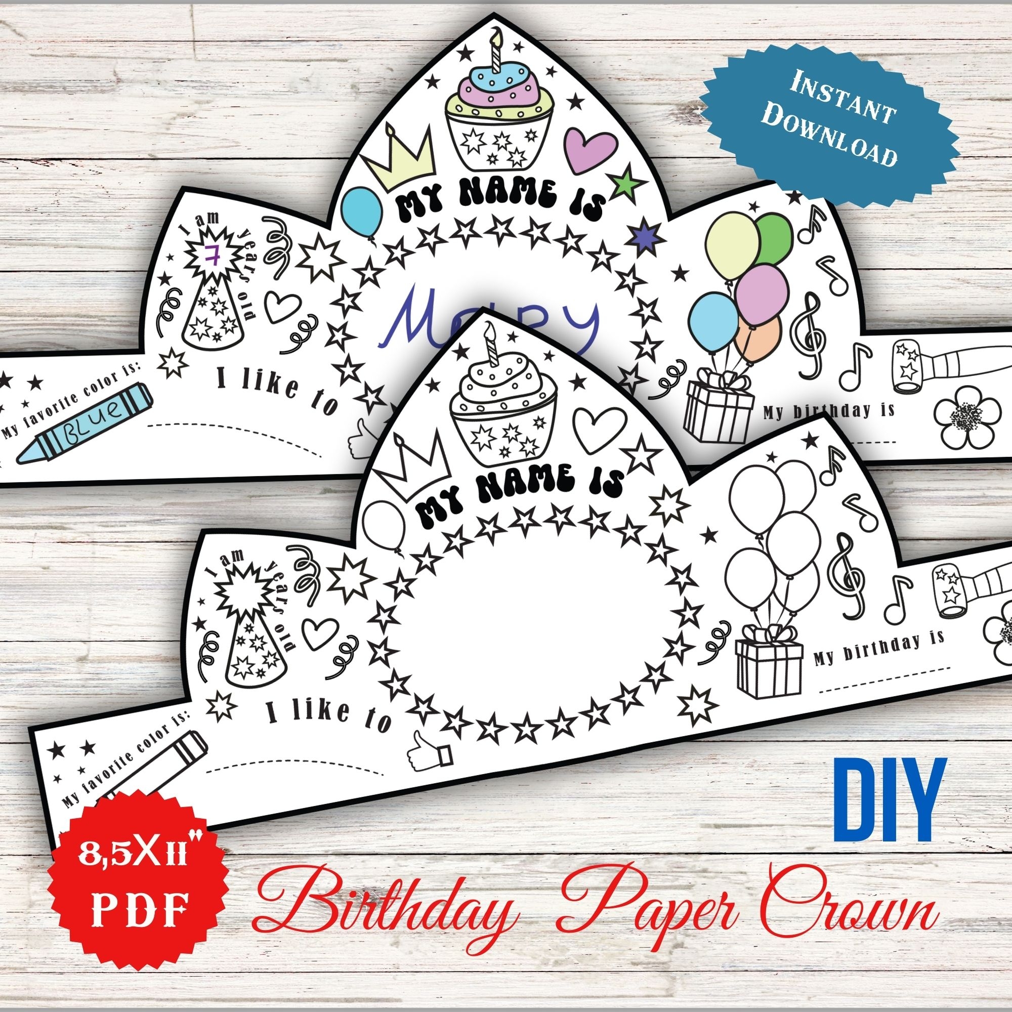 Birthday Paper Crown Coloring Craft Printable Crown Princess Preschool Crafts Party Costume Made By Teachers Birthday Paper Crown Coloring Craft Printable Crown Princess Preschool Crafts Party Costume Made By Teachers