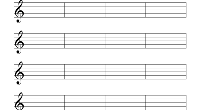 Blank Sheet Music Free Printable Staff Paper Free Printables Lettering SVG Files Tools Apps