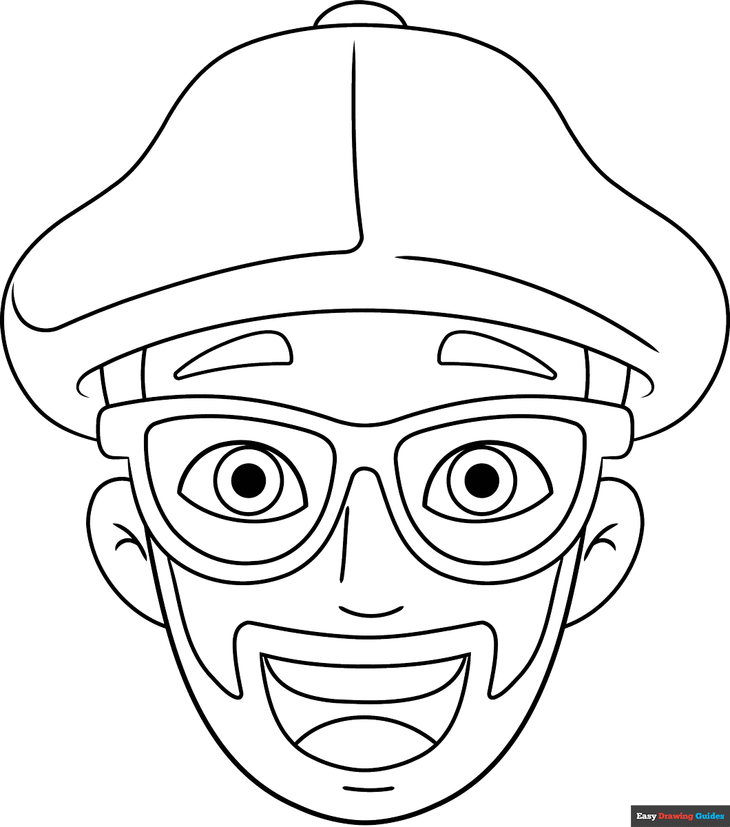blippi coloring page