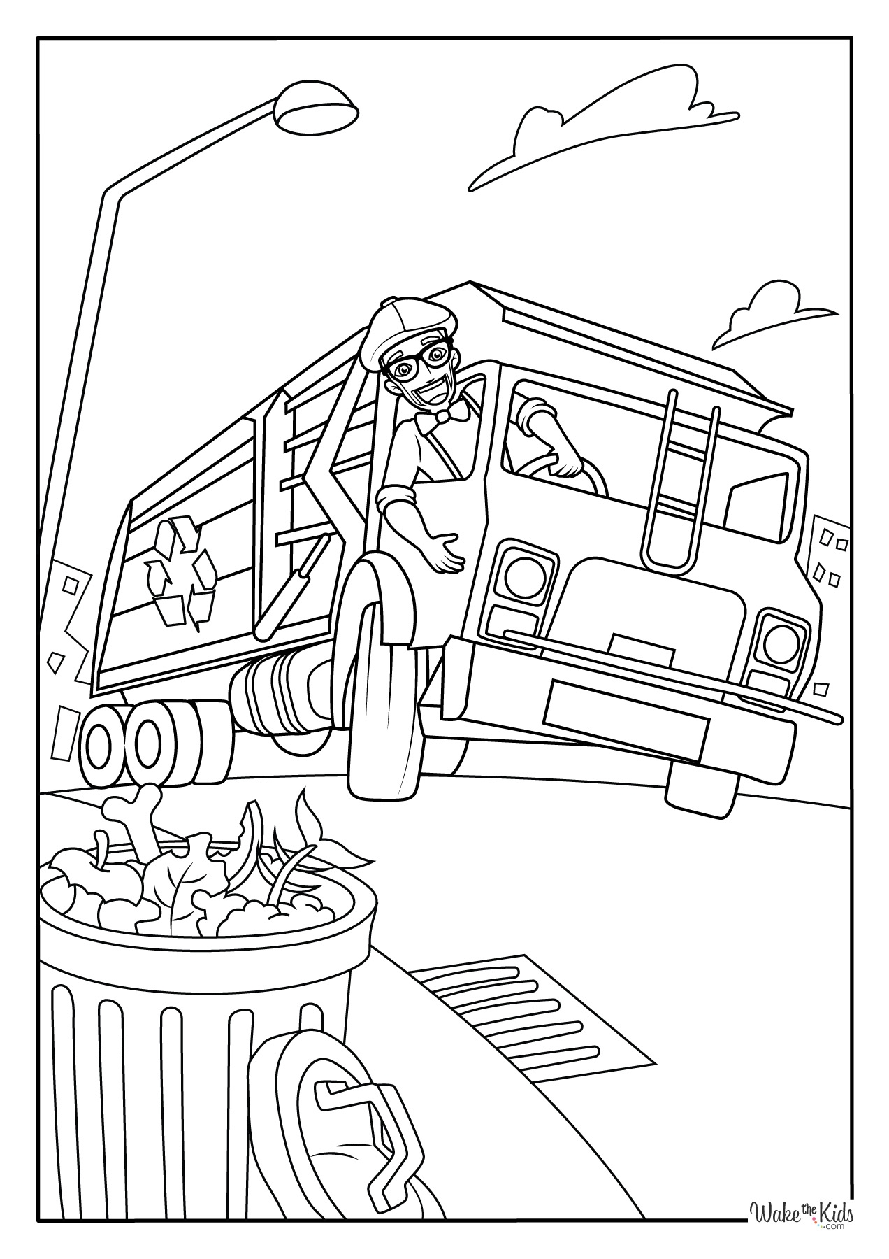 blippi coloring pages