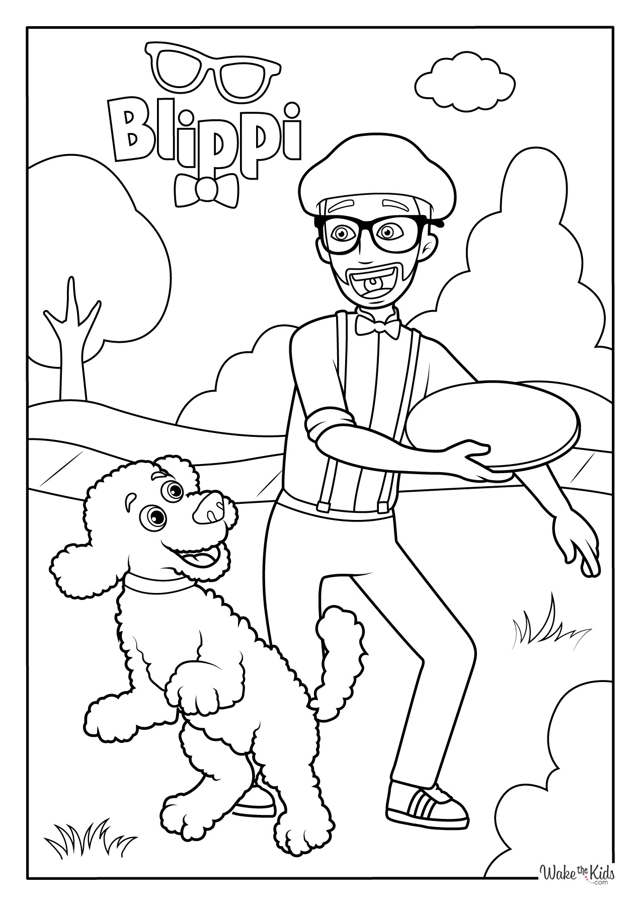 Blippi Coloring Pages Free Printable PDFs WakeTheKids