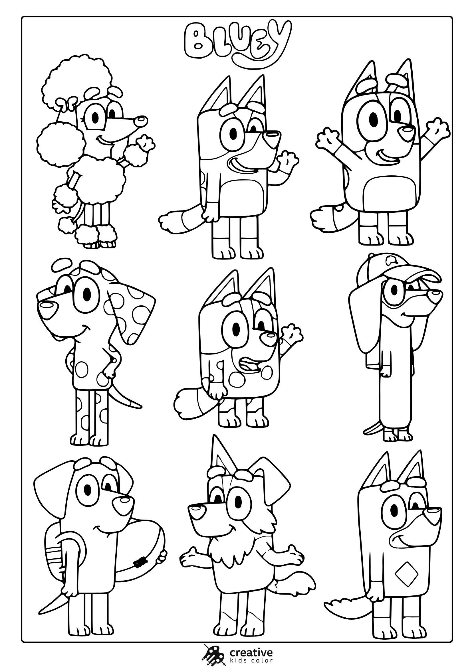 Bluey Coloring Pages Free Printable PDFs Bluey Coloring Pages Free Printable PDFs