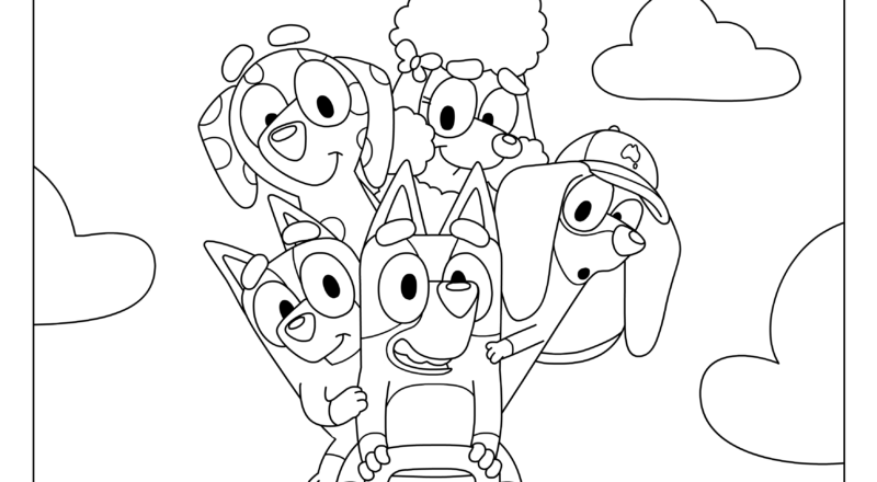Bluey Friends Colouring Sheets Bluey Official Website