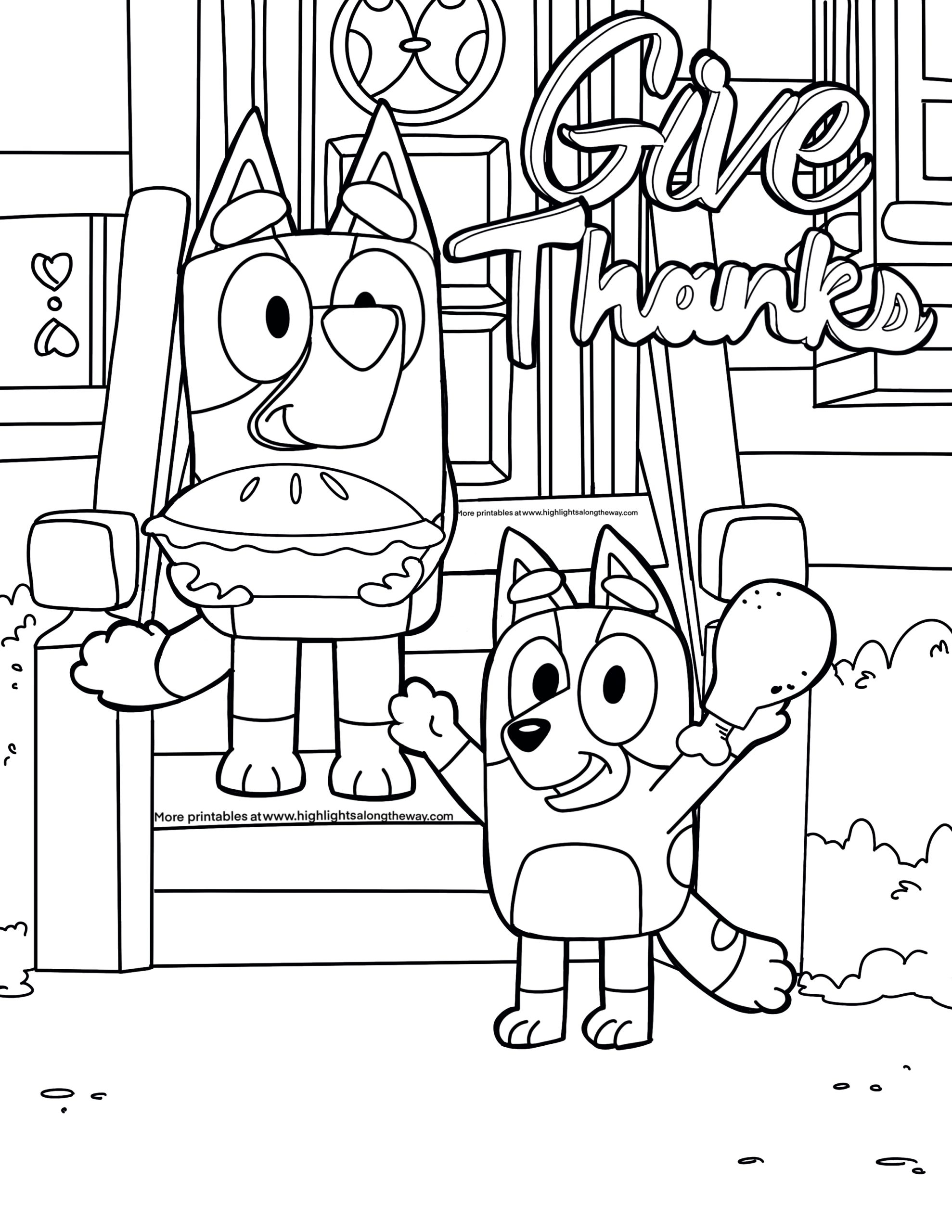 thanksgiving coloring pages