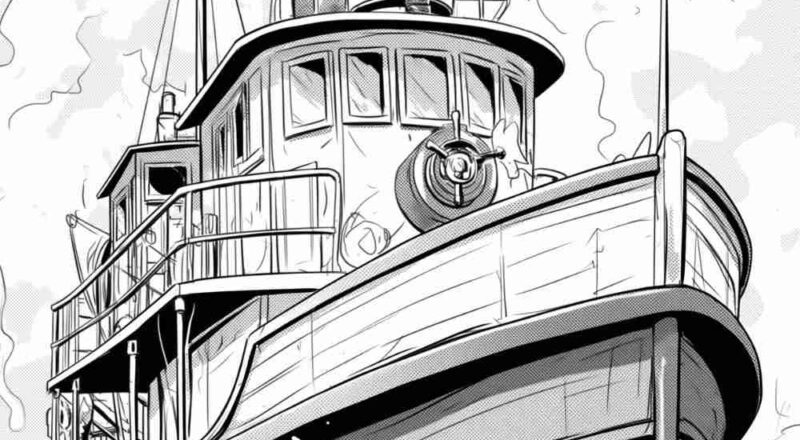 Boat Coloring Page Fun And Detailed Nautical Scene To Color