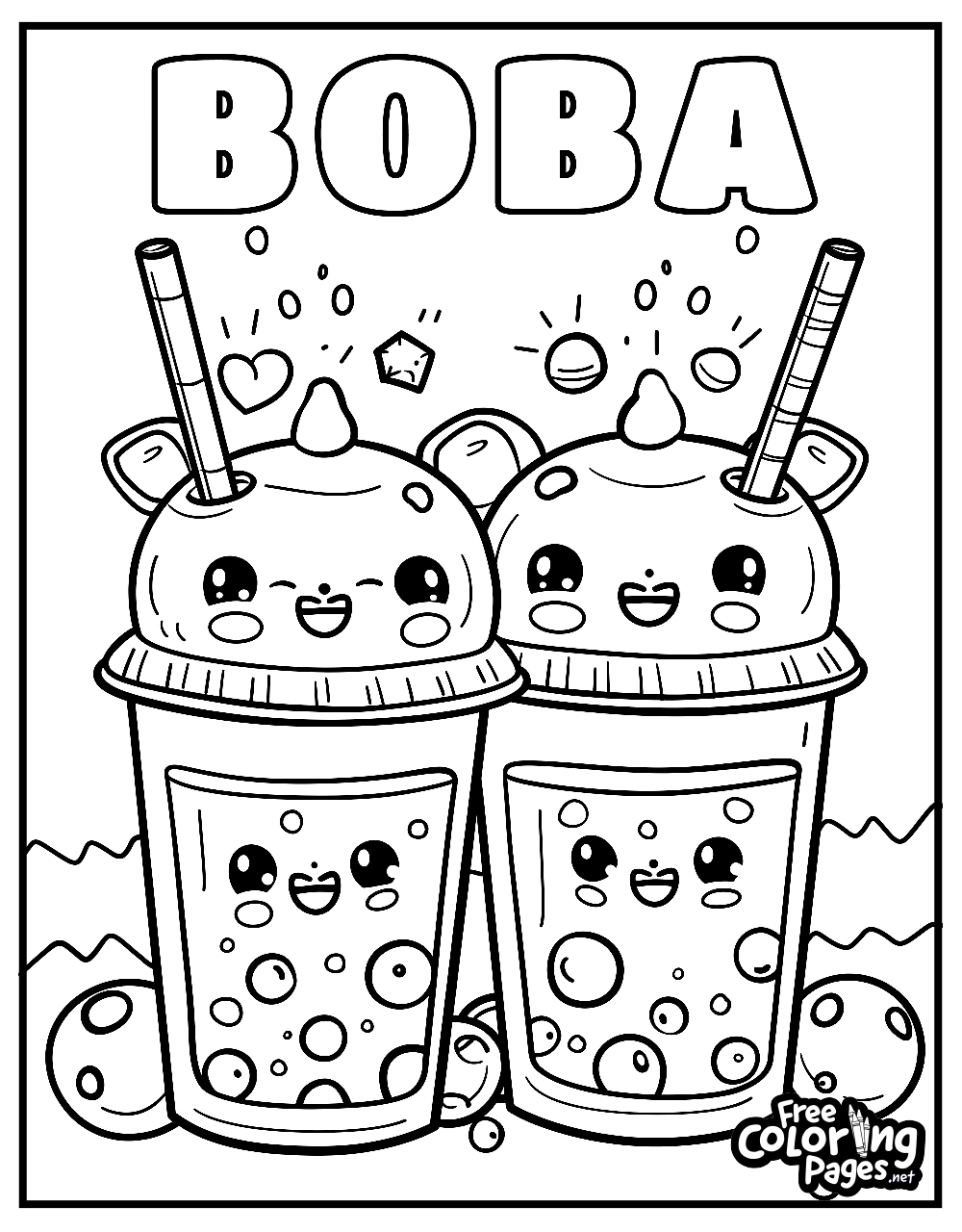boba coloring pages