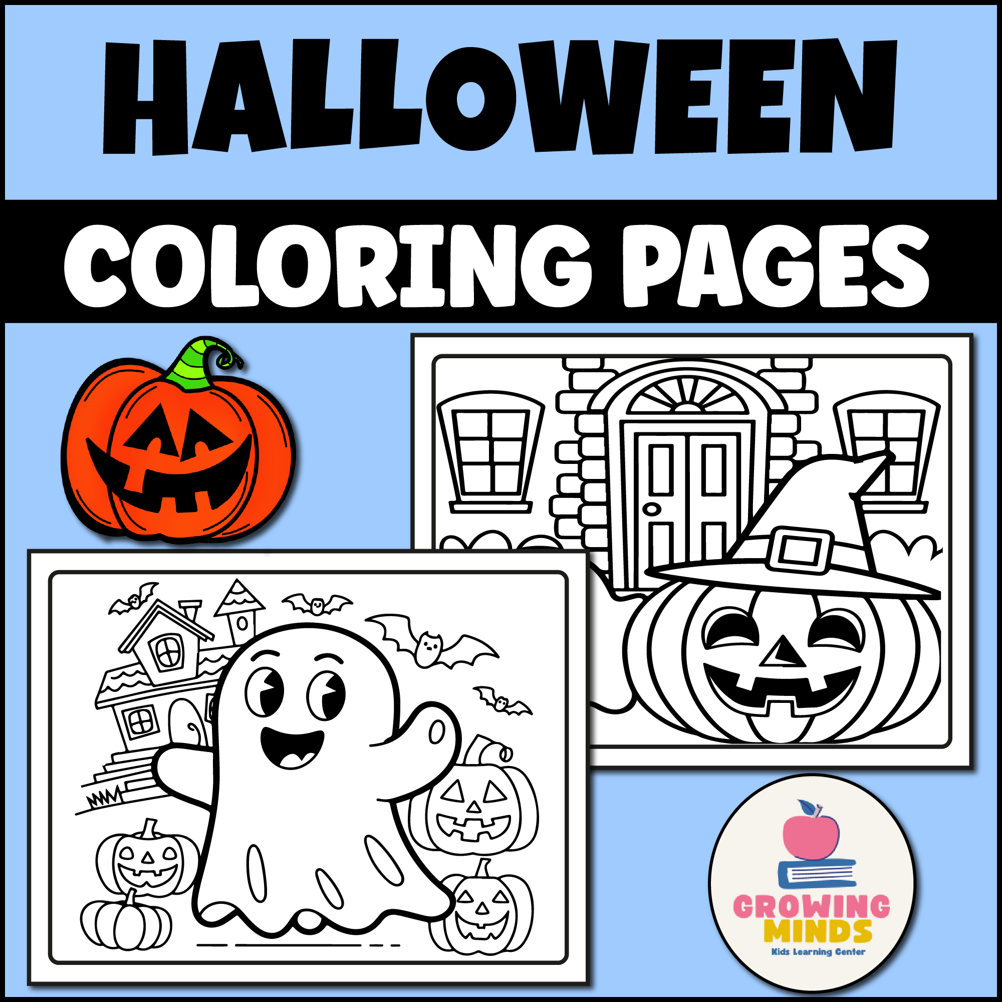 easy halloween coloring pages
