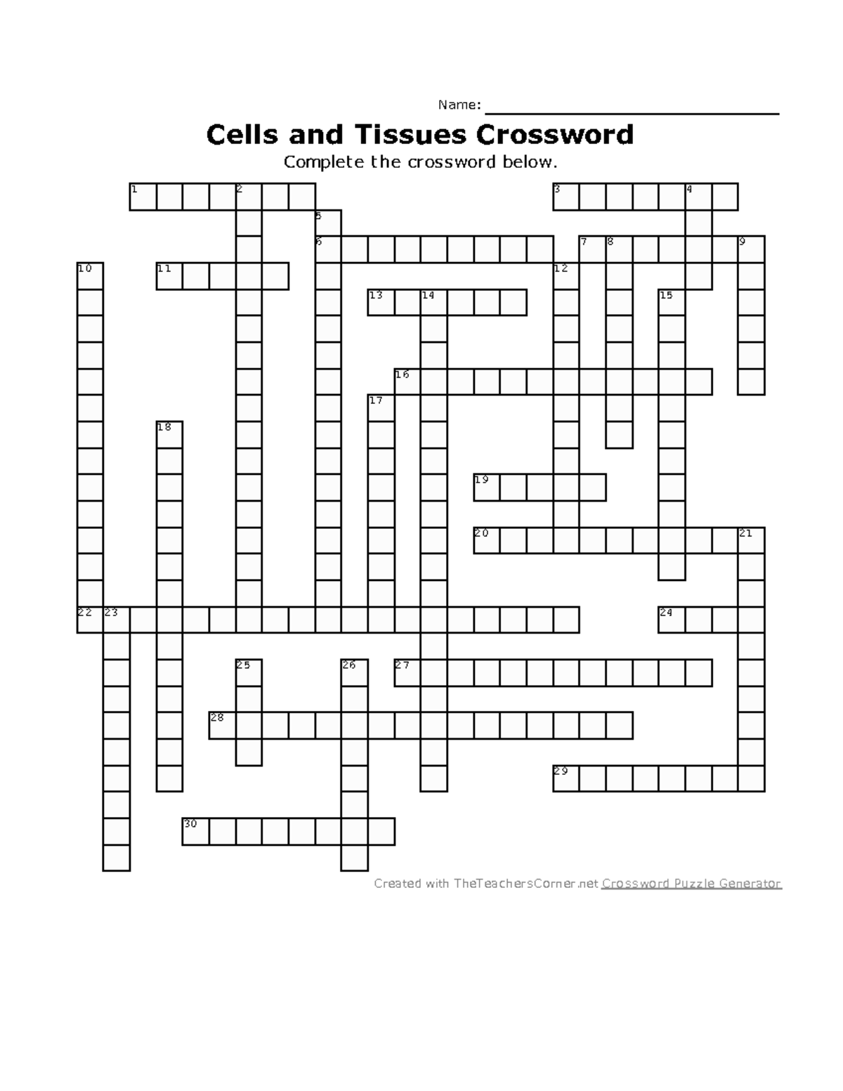 Bones And Joints Crossword Puzzle FA22 Studocu