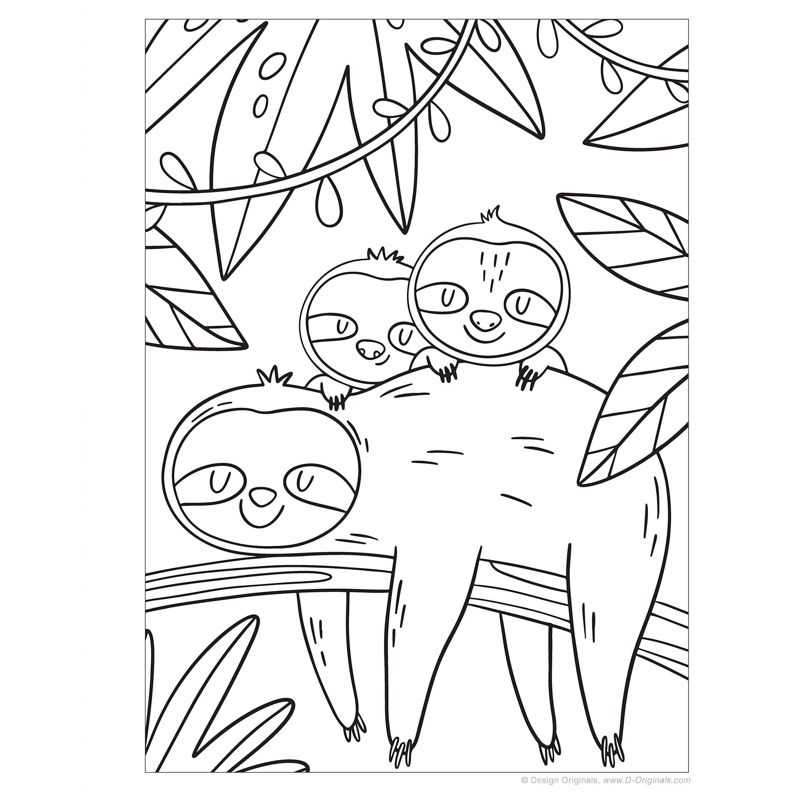 sloth coloring pages sloth coloring pages