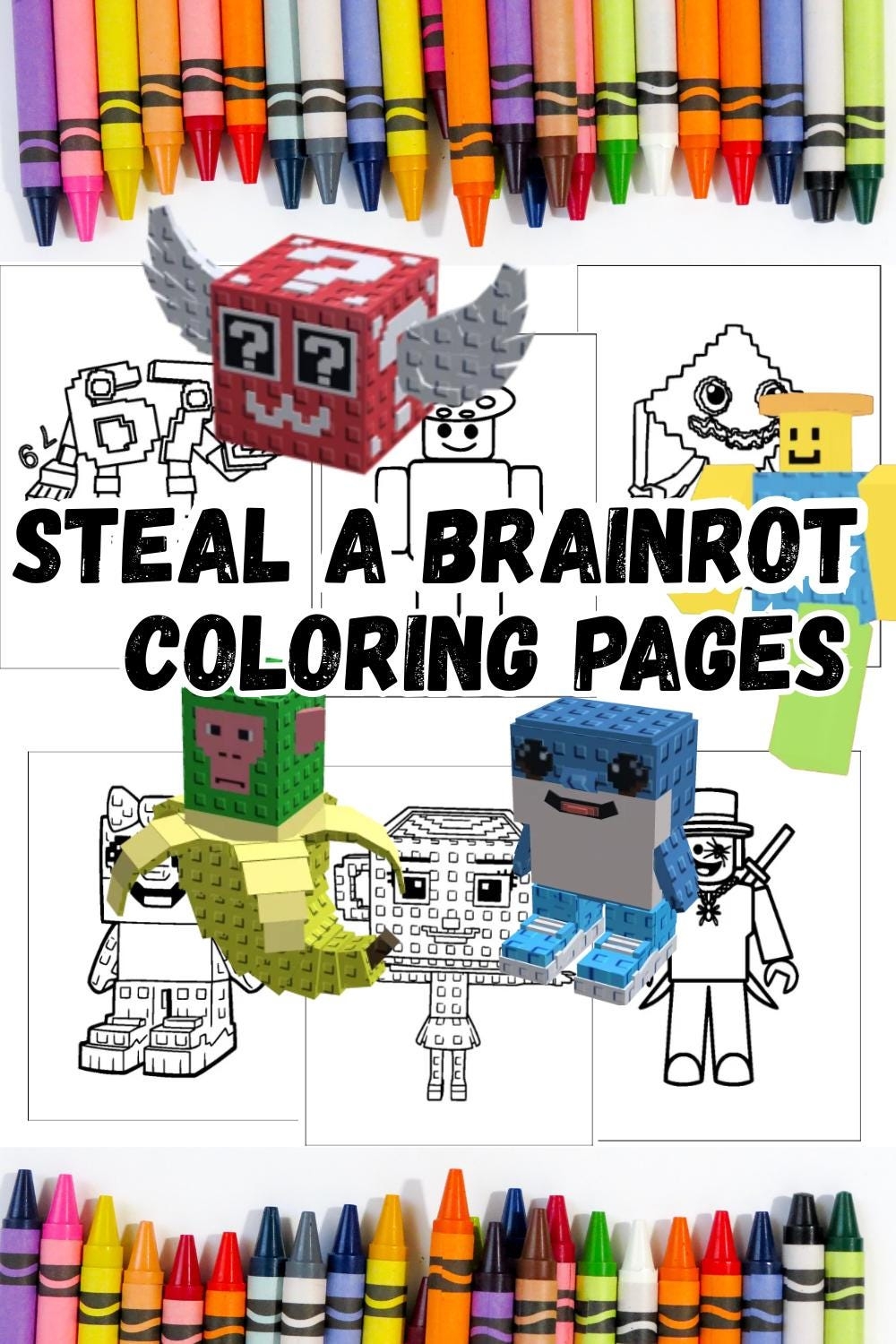 brainrot coloring pages brainrot coloring pages