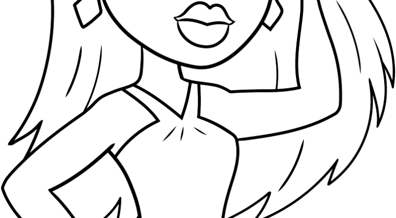 Bratz Doll Coloring Page Easy Drawing Guides