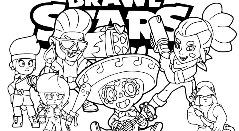 Brawl Stars And Various Acolytes Brawl Stars Coloring Pages