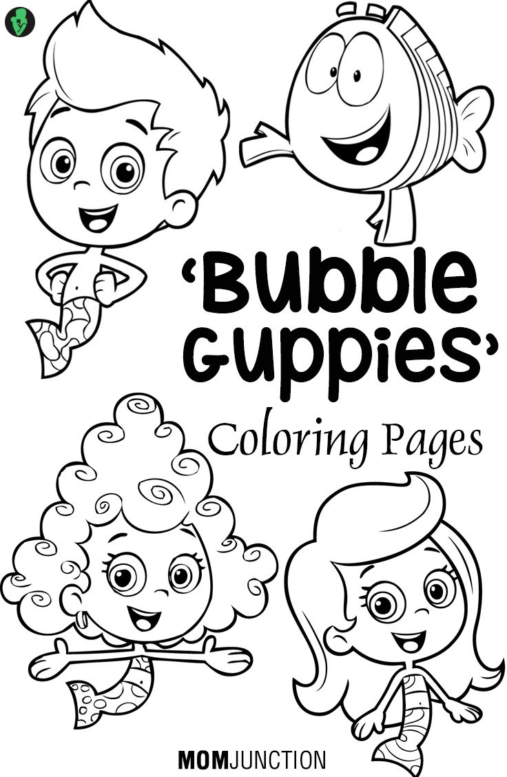 bubble guppies color pages bubble guppies color pages