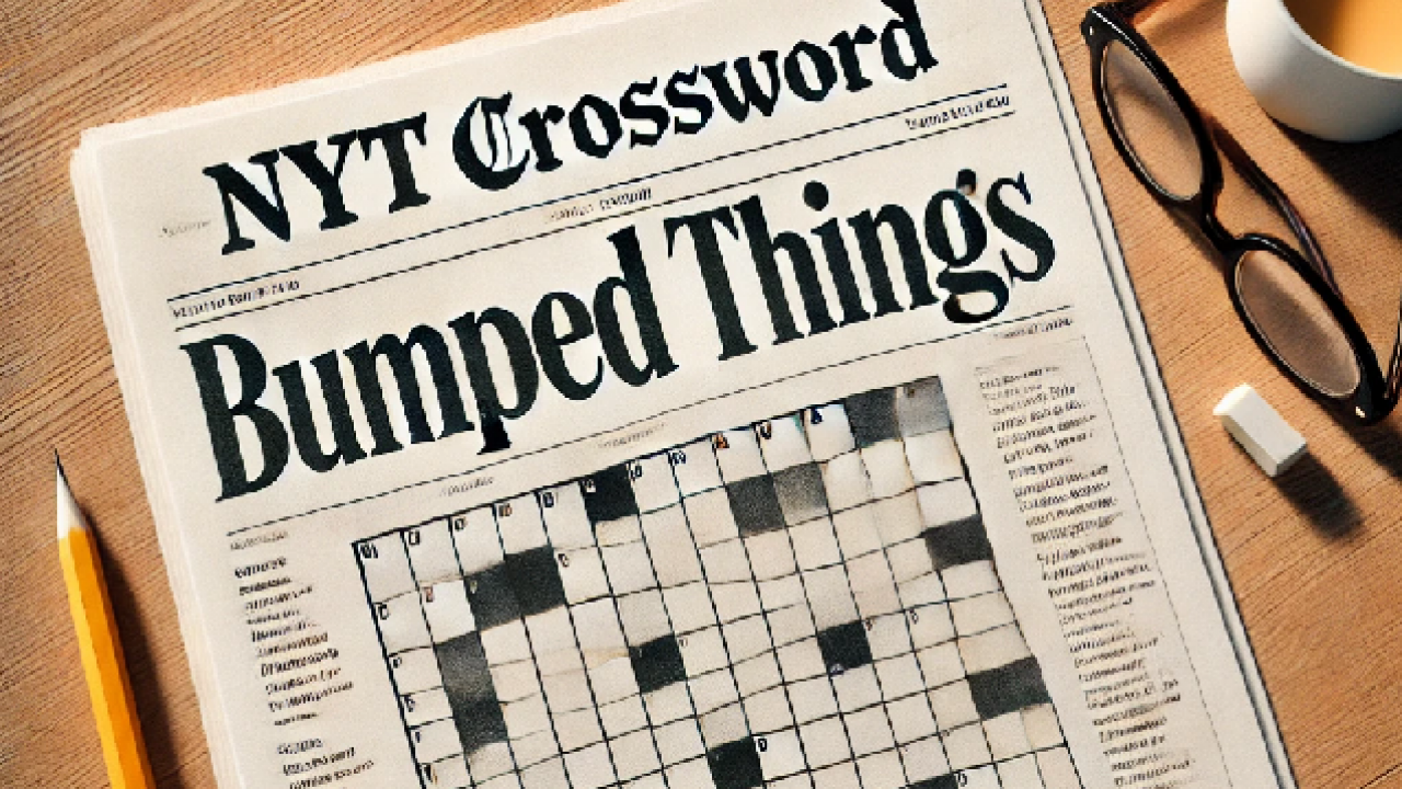 Bumped Things NYT Crossword Answer Hints For Today s Puzzle