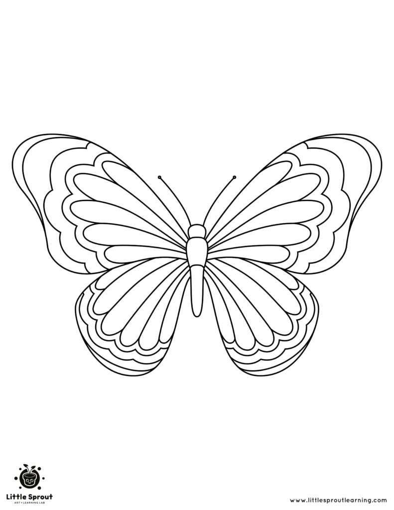 butterfly coloring page