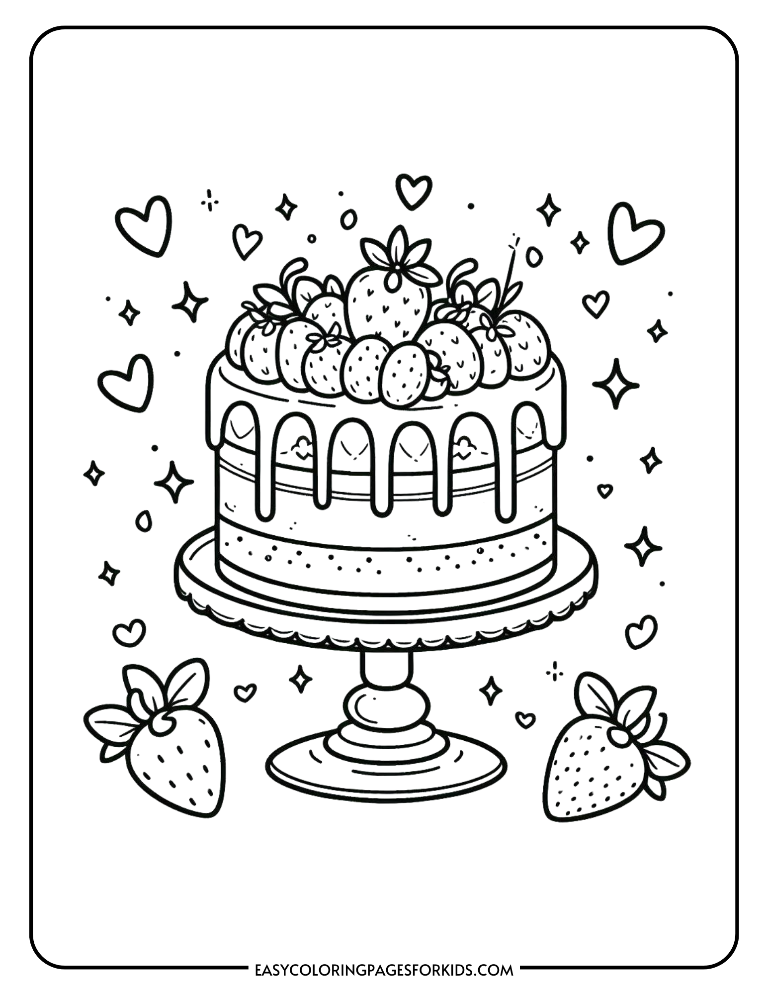 cake coloring pages