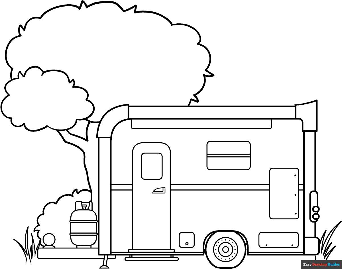 camper coloring pages camper coloring pages