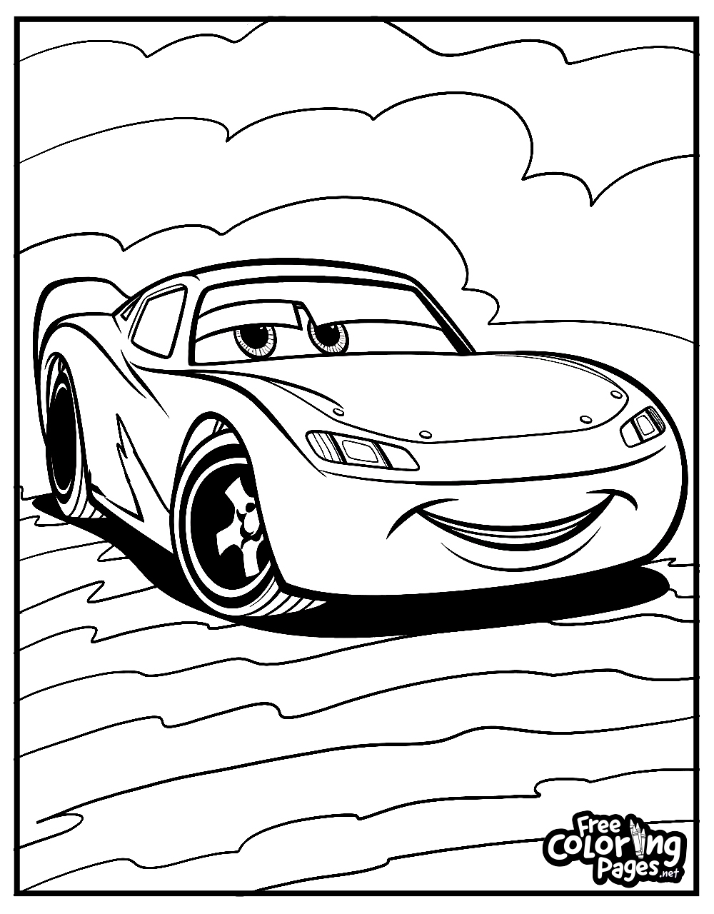 Cars Coloring Pages Free Coloring Pages