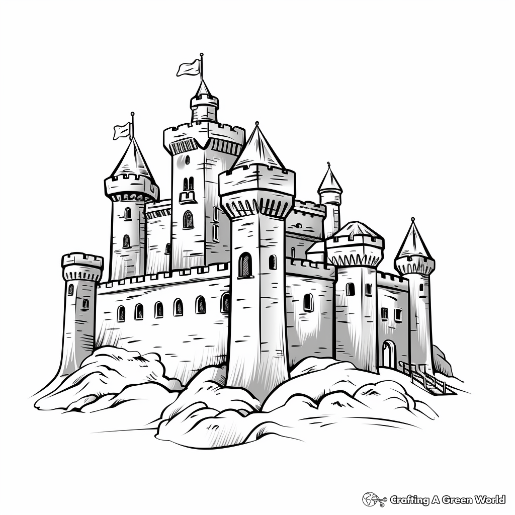 castle coloring pages