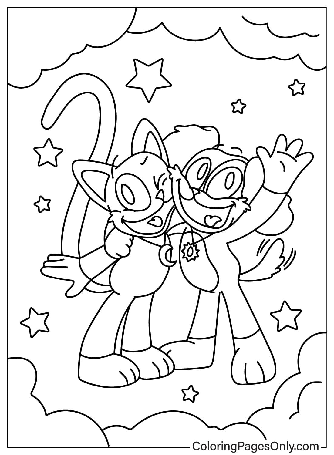 Cat Nap Coloring Pages